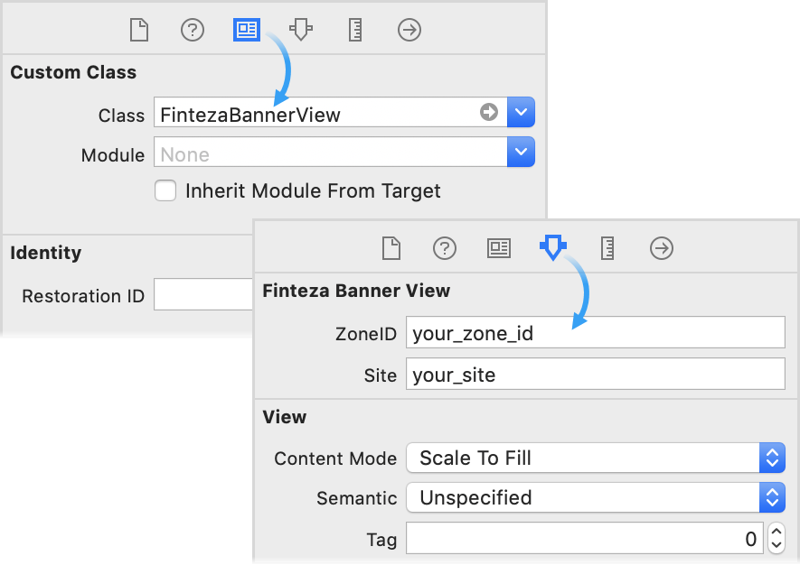 Tworzenie baneru za pośrednictwem Interface Builder